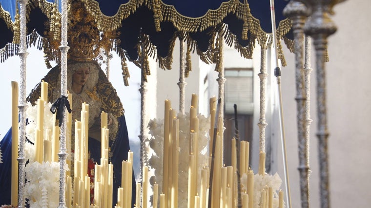 La Virgen de la Estrella, en su paso de palio