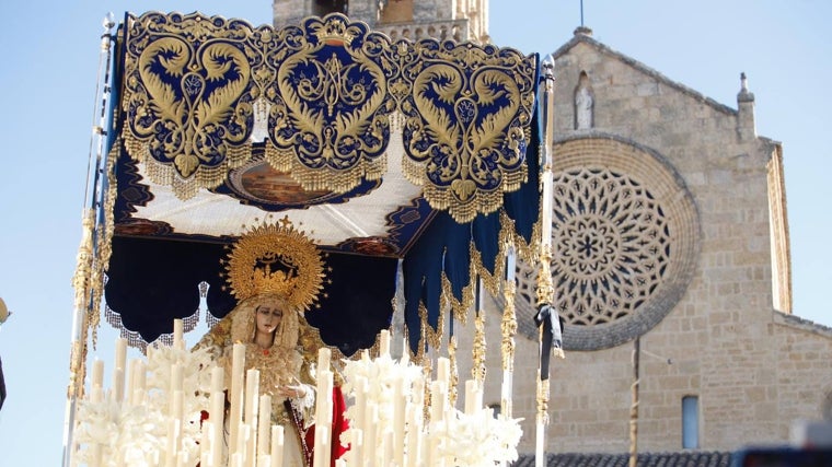 La Virgen de la Palma, en la mañana del Domingo de Ramos