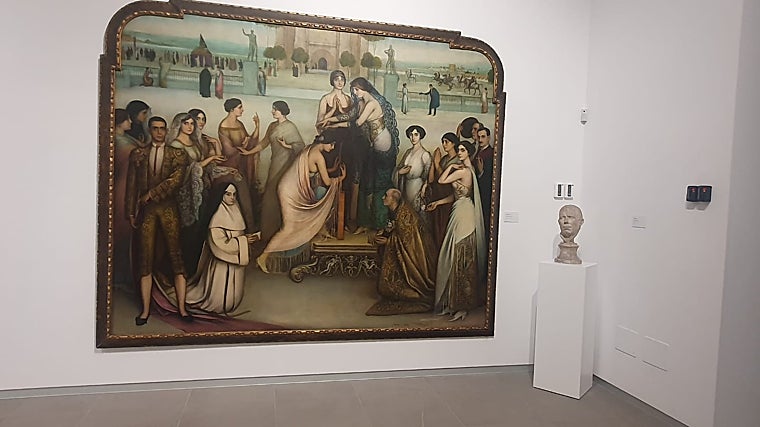 'La consagración de la copla', pintura realizada por Julio Romero de Torres.