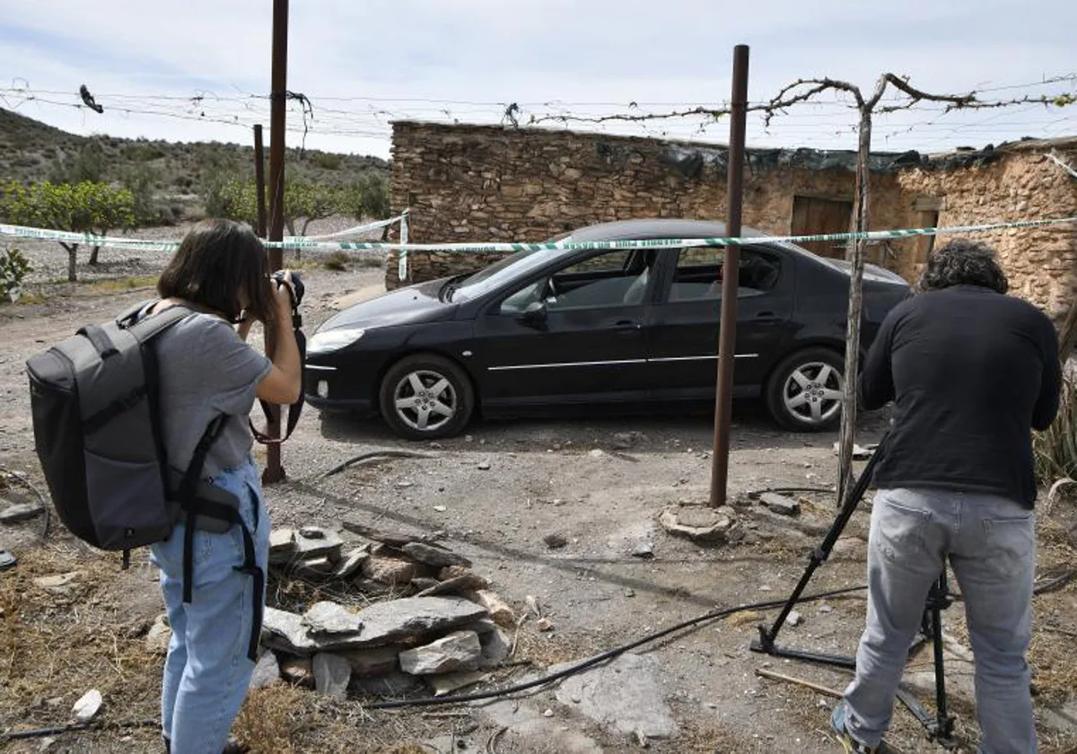 Barraca del cortijo en Almería donde se produjo el crimen