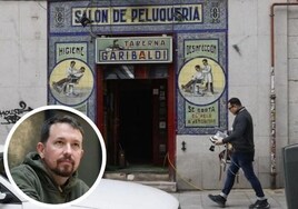 La taberna de Pablo Iglesias amanece con una pintada anarquista: «Exigimos la retirada del cóctel Durruti»