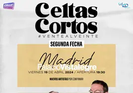 Celtas Cortos anuncian nueva fecha tras colgar el «Sold Out» el 20 de abril