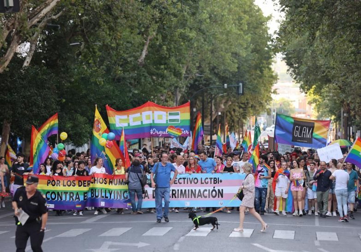 Manifestación LGTBI en el Paseo de la Victoria el pasado año en Córdoba