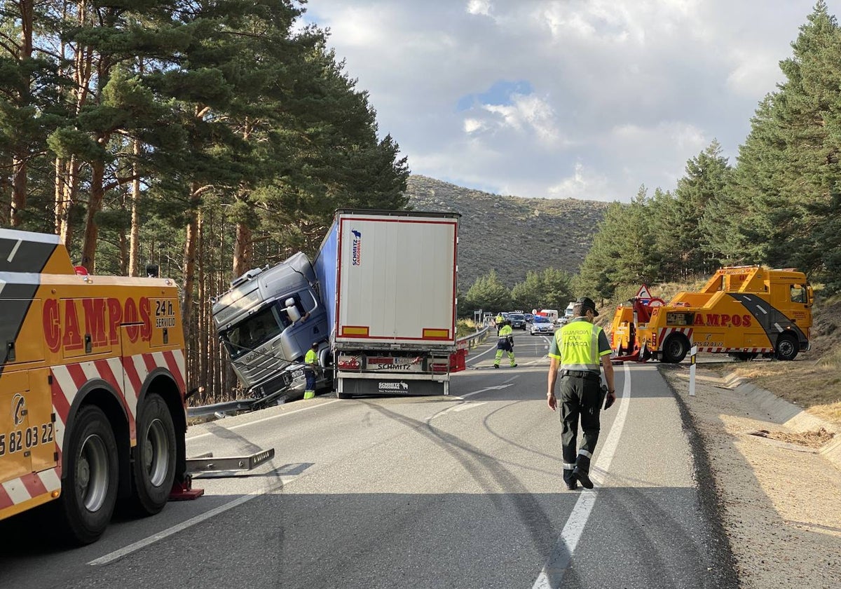 Accidente en la N-502, en Ávila, es una de las que presentan mayor siniestralidad