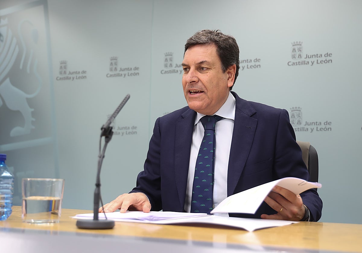 Carriedo, durante su comparecencia tras el Consejo de Gobierno