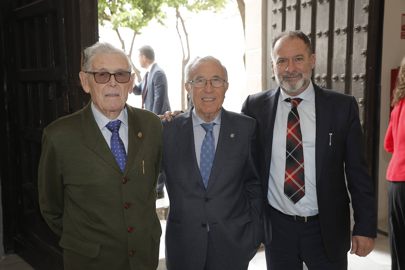 Rafael Gálvez, Juan Saura y Ginés Parra