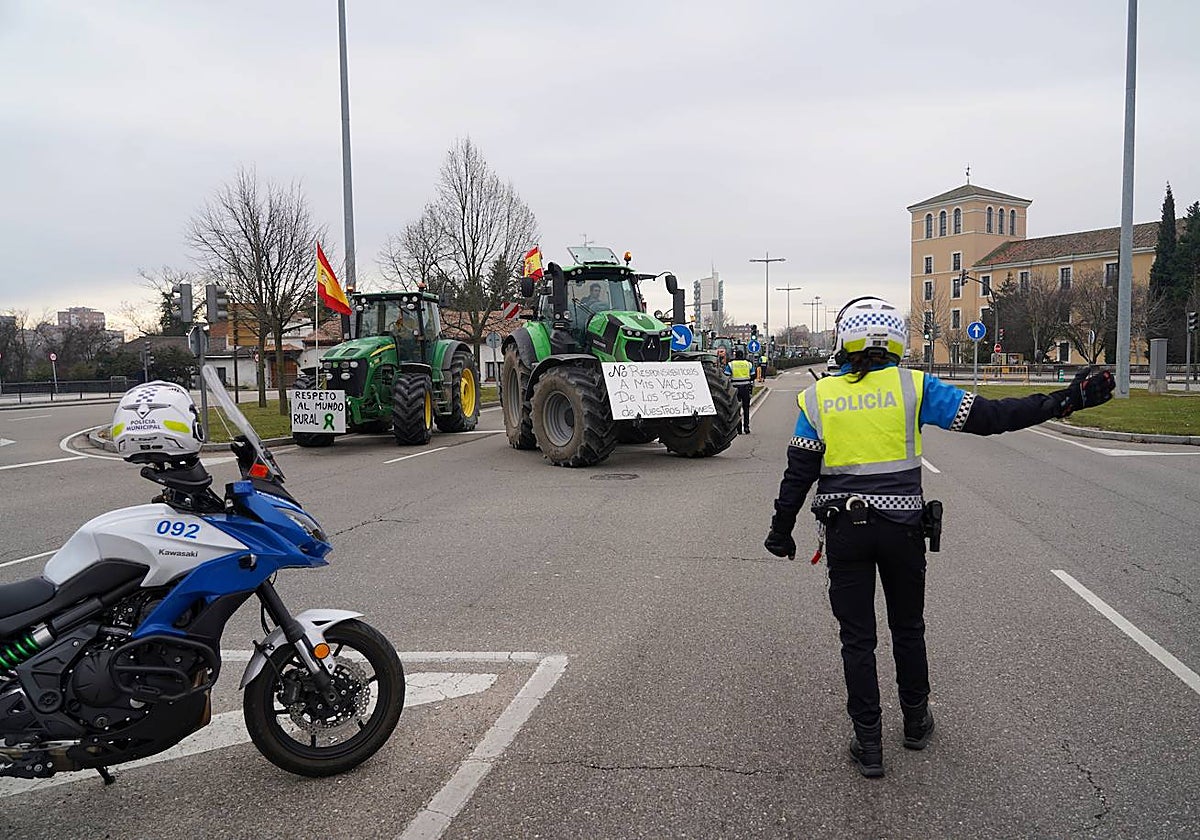 Una de las tractoradas celebradas en Valladolid durante los últimos días