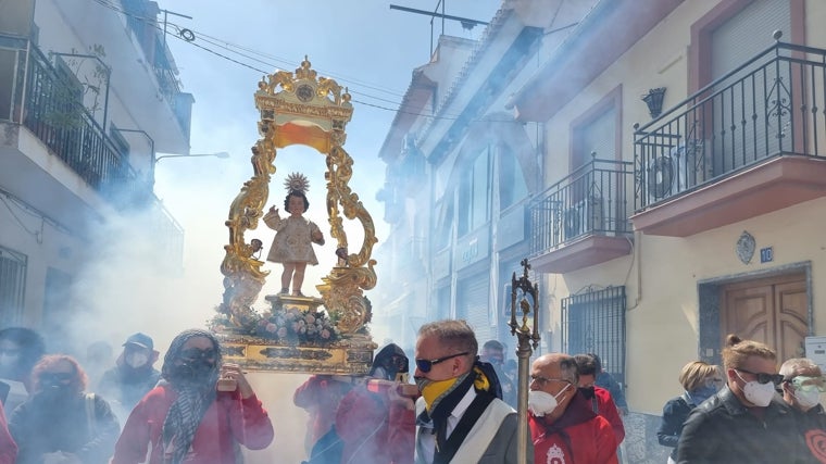 Procesión del Resucitado en Cúllar Vega, en imagen del ayuntamiento local