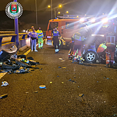 Un coche en dirección contraria siembra el pánico en Las Palmas de Gran Canaria