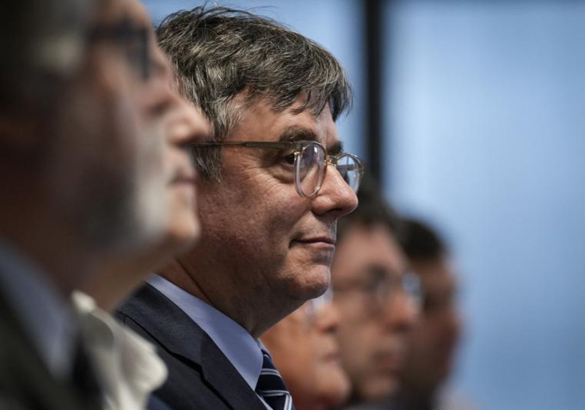 Carles Puigdemont, ayer martes, en Perpiñán