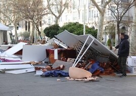 Las fuertes rachas de viento dejan dos heridos en Zamora y Valladolid y cientos de incidentes en toda la Comunidad