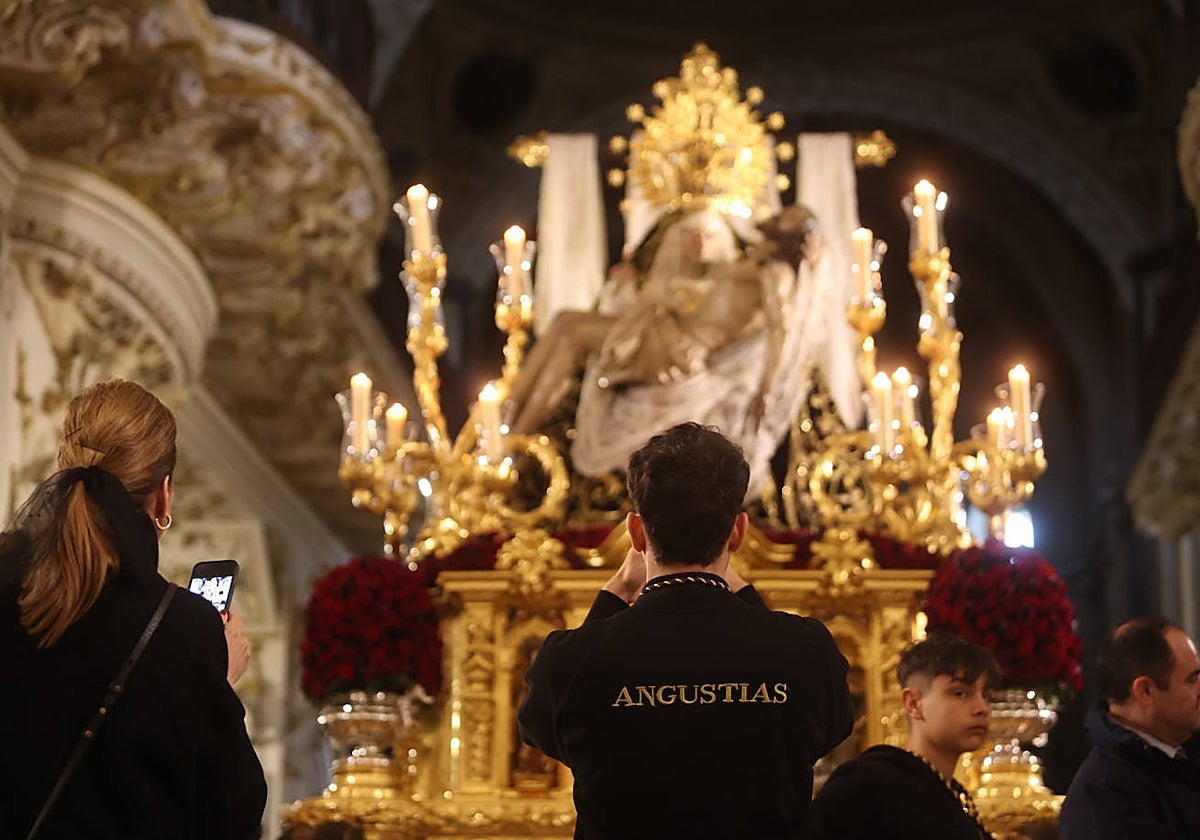 Nuestra Señora de las Angustias, este Jueves Santo en San Agustín