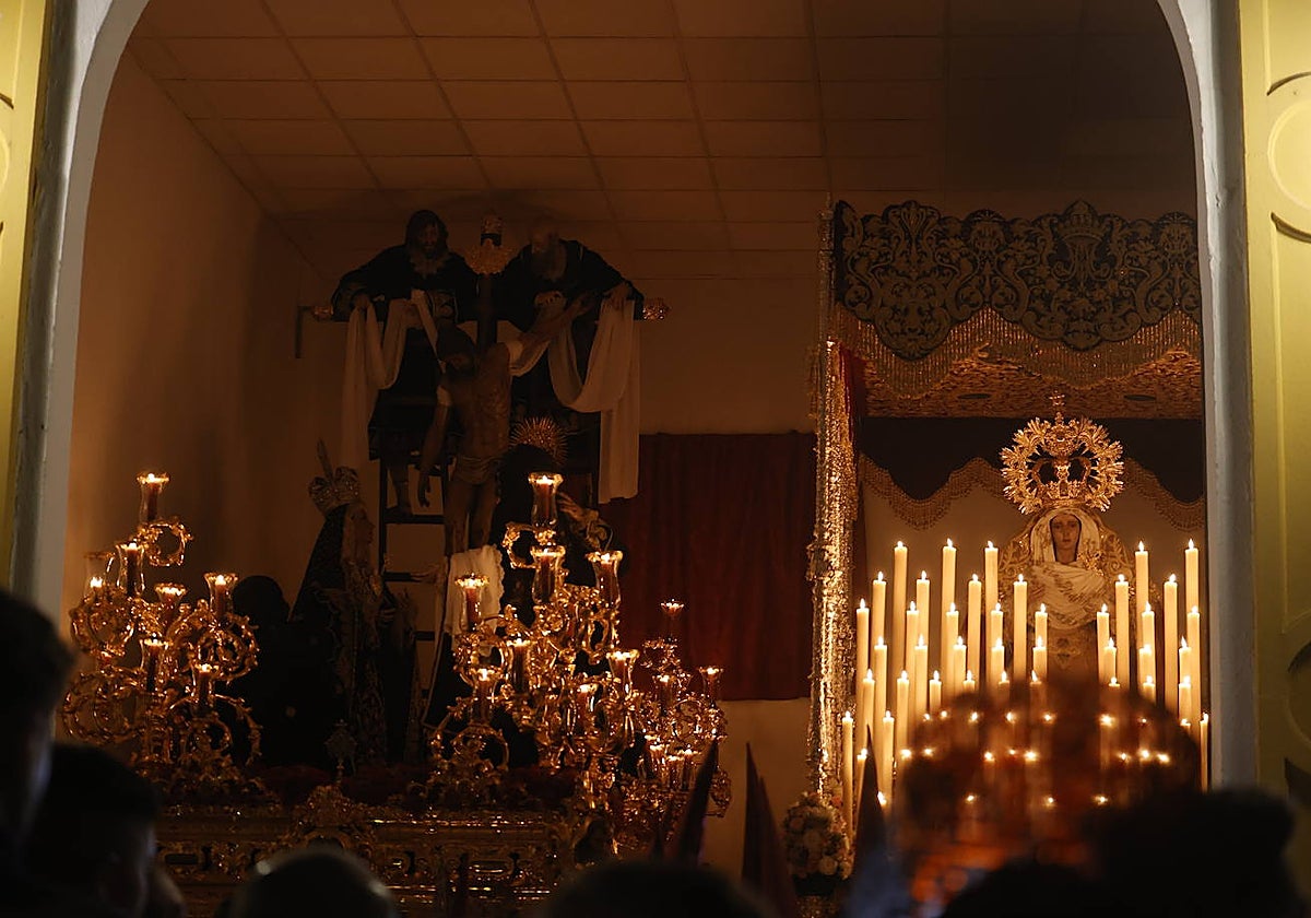 Los titulares del Descendimiento, hoy en la parroquia de San José y Espíritu Santo