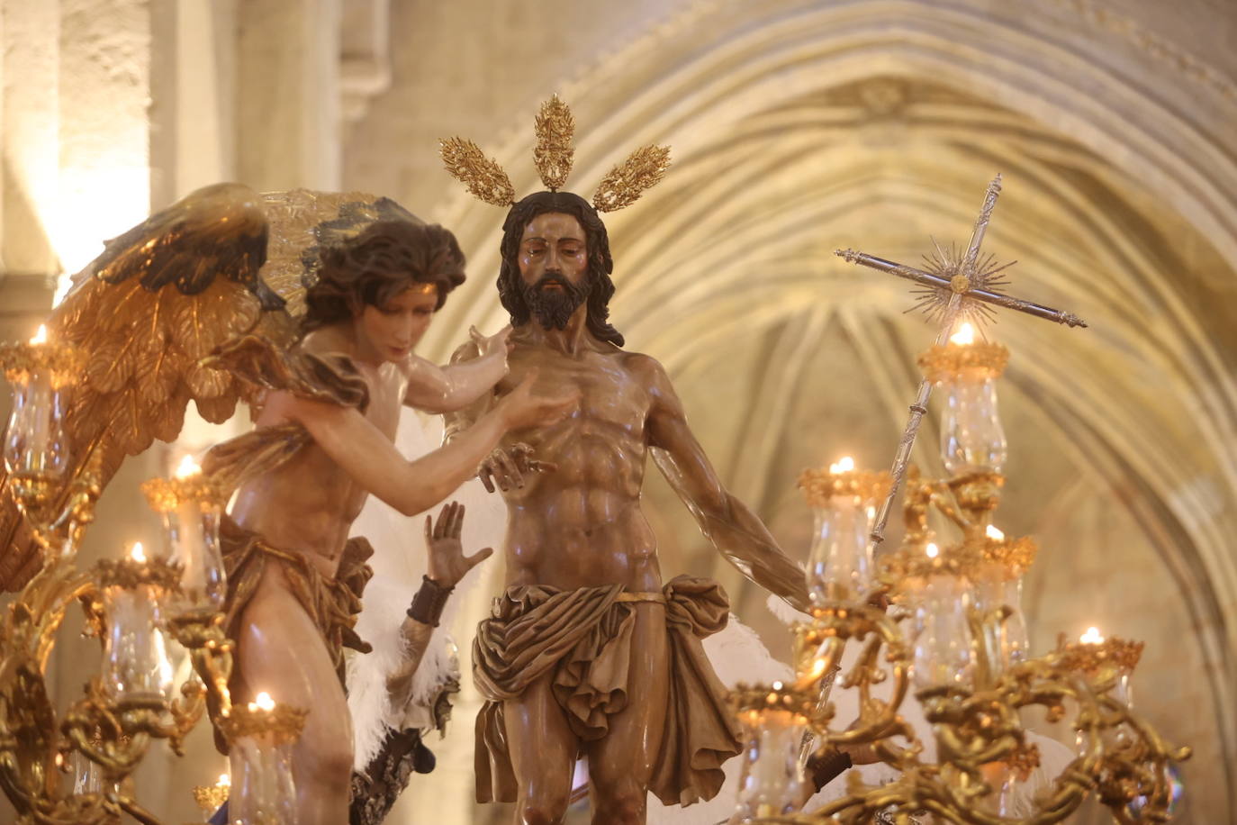 Las imágenes de la hermandad del Resucitado en la Semana Santa de Córdoba 2024