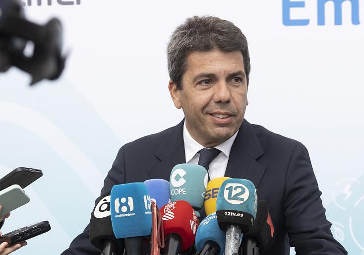 Imagen de archivo del presidente de la Generalitat Valenciana, Carlos Mazón