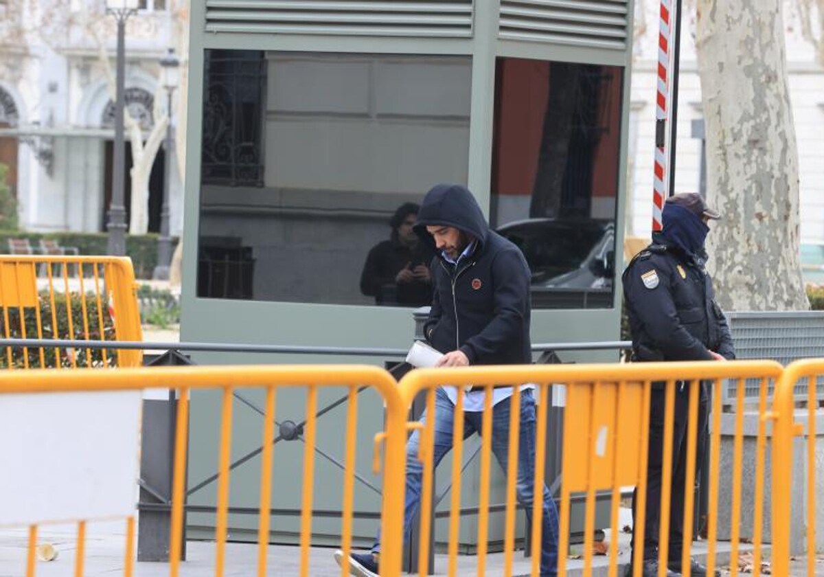 Víctor De Aldama, a su salida de la Audiencia Nacional el pasado febrero