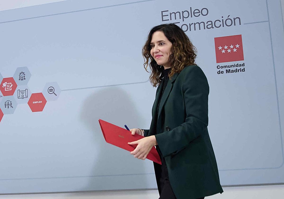 Isabel Díaz Ayuso, presidenta de la Comunidad de Madrid