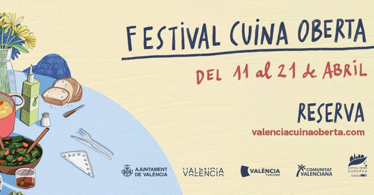 Imagen del cartel promocional del Festival Valencia Cuina Oberta