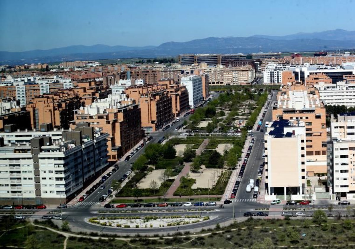 Imagen aérea del nuevo barrio de Las Tablas