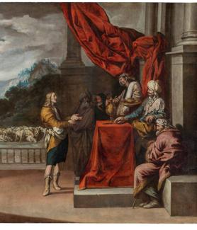 Imagen secundaria 2 - Arriba, Ágar e Ismael'. Debajo, dos de los cuadros del pintor cordobés que conserva el Museo del Prado, que corresponden a una serie de la vida del patriarca José.