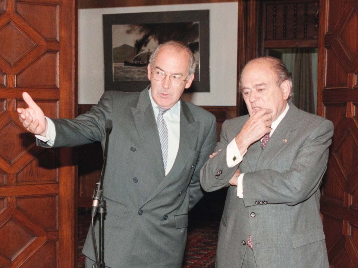 Junto a Jordi Pujol en 1998, en el palacio de Ajuria Enea