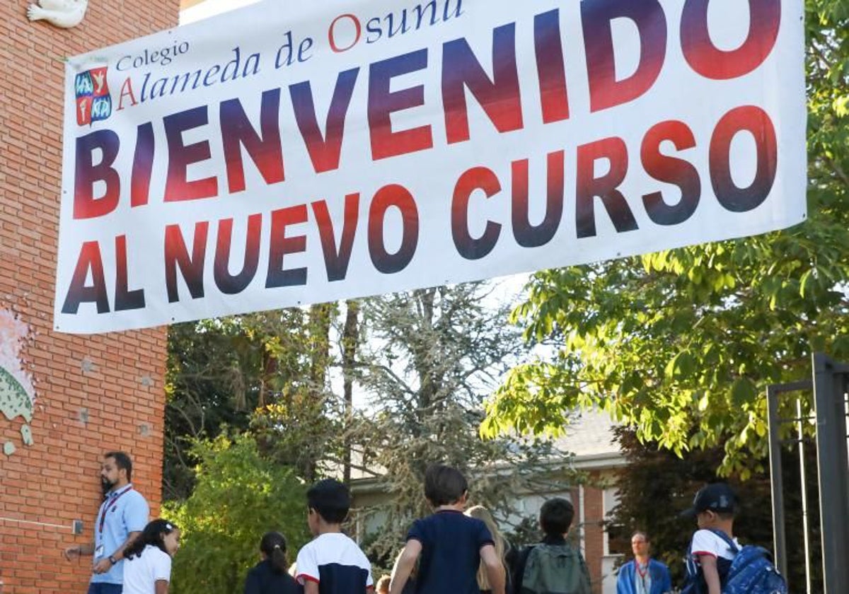Inicio de curso en un colegio madrileño