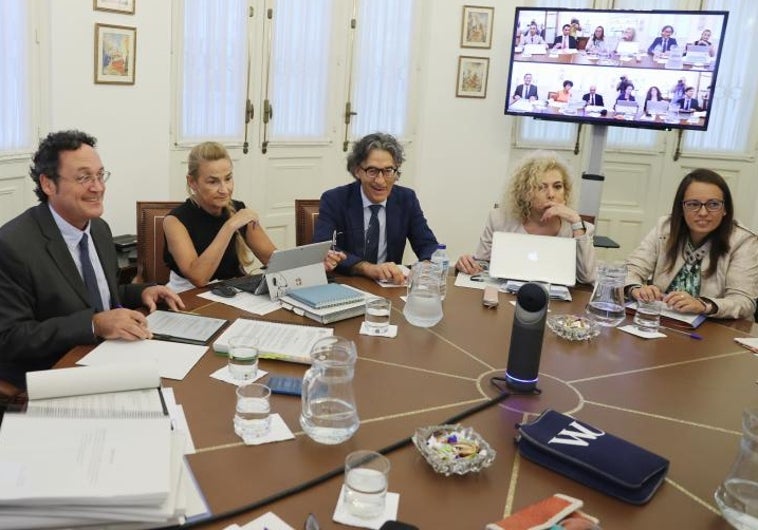 El fiscal general del Estado, Álvaro García Ortiz, presidiendo una reunión del Consejo Fiscal