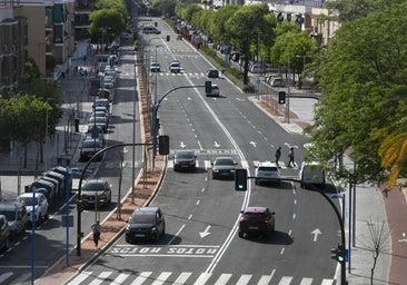 El flamante aspecto de la renovada avenida de Trassierra
