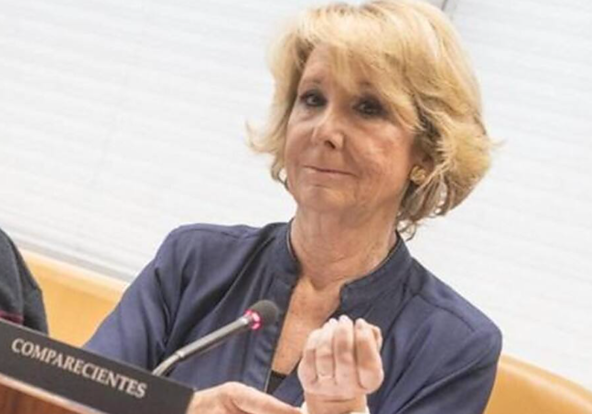 La expresidenta de la Comunidad de Madrid, Esperanza Aguirre, en una imagen de archivo