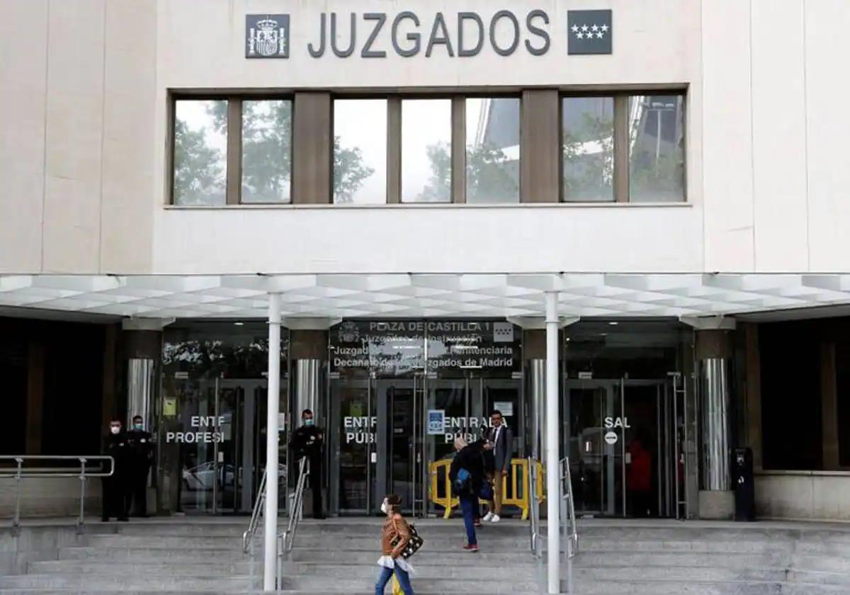 Imagen de archivo de los juzgados en Madrid