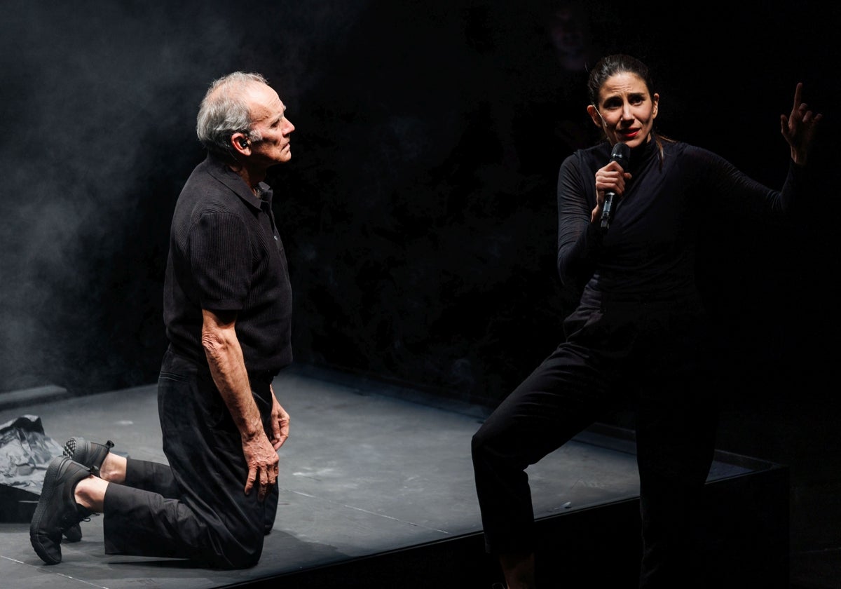 Ensayo de 'Casting Lear', de Andrea Jiménez, en el teatro La Abadía
