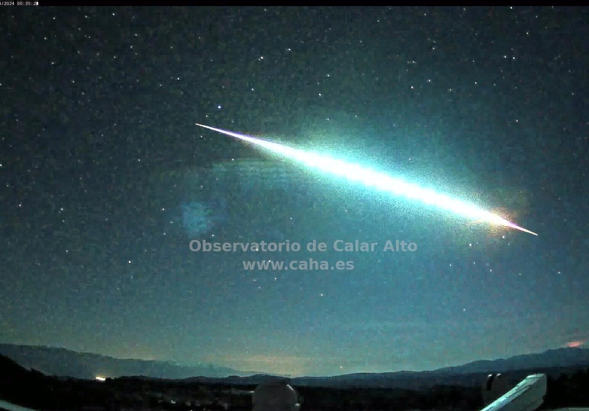 Bólido en el cielo andaluz