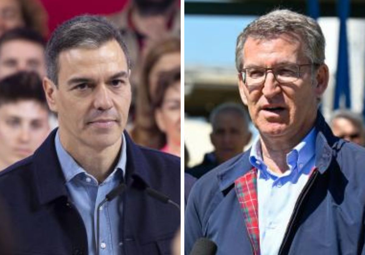 Pedro Sánchez y Alberto Núñez Feijóo