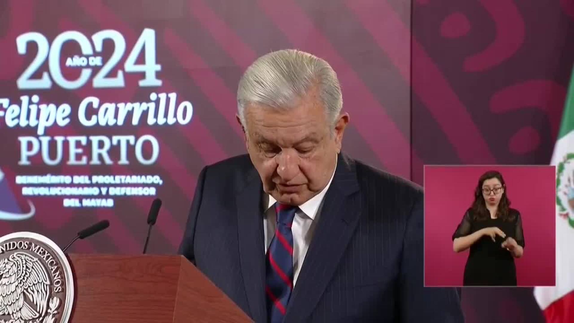 López Obrador responde a Daniel Noboa que &quot;no es una frivolidad&quot; el asalto a la Embajada
