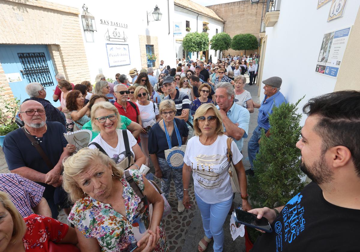 Colas para ver un patio en San Basilio en la última edición del Festival