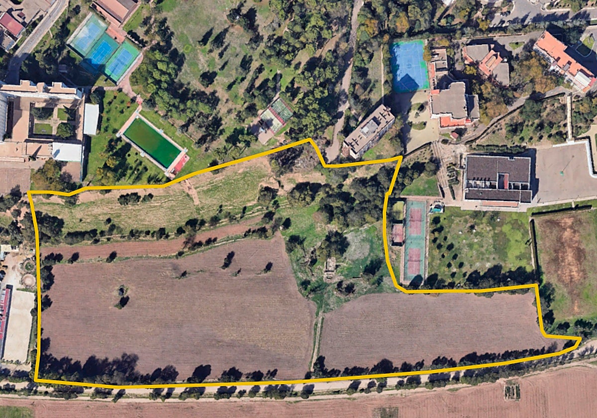 Perímetro del nuevo camping de lujo en la Alameda del Obispo de Córdoba