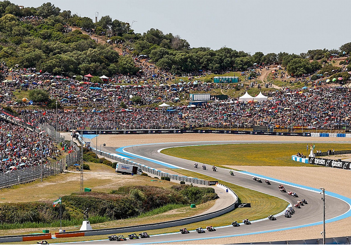 Imagen del Circuito de Jerez-Ángel Nieto durante una carrera de MotoGP