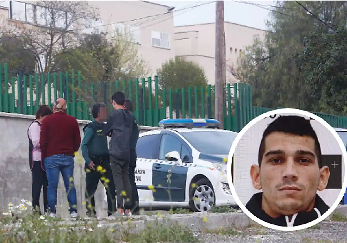 Adonai, en el recuadro, junto a un momento de su detención en 2020