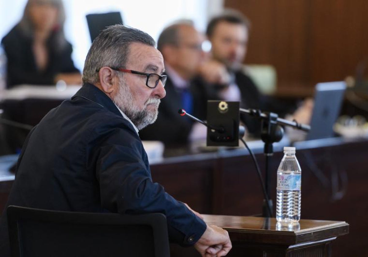 Francisco Fernández, este lunes durante su declaración en la Audiencia Provincial de Sevilla