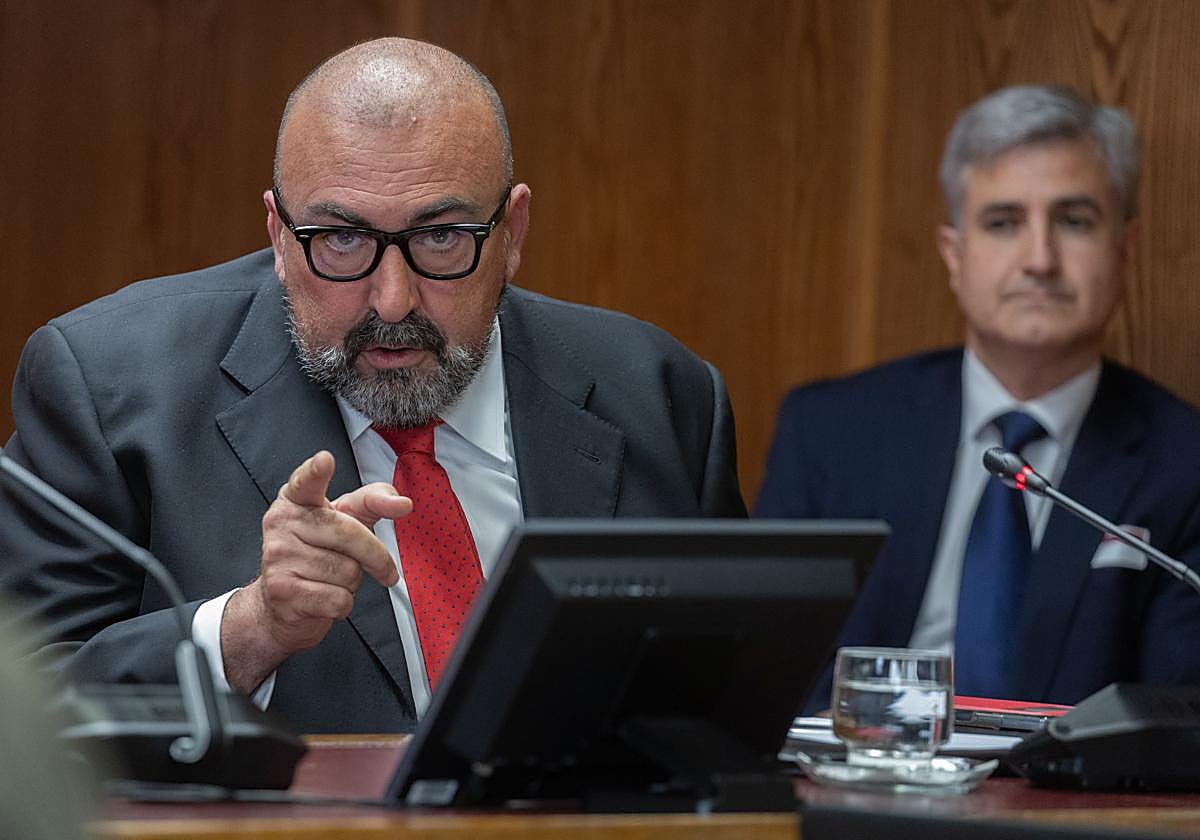 Koldo García, durante su comparecencia en el Senado