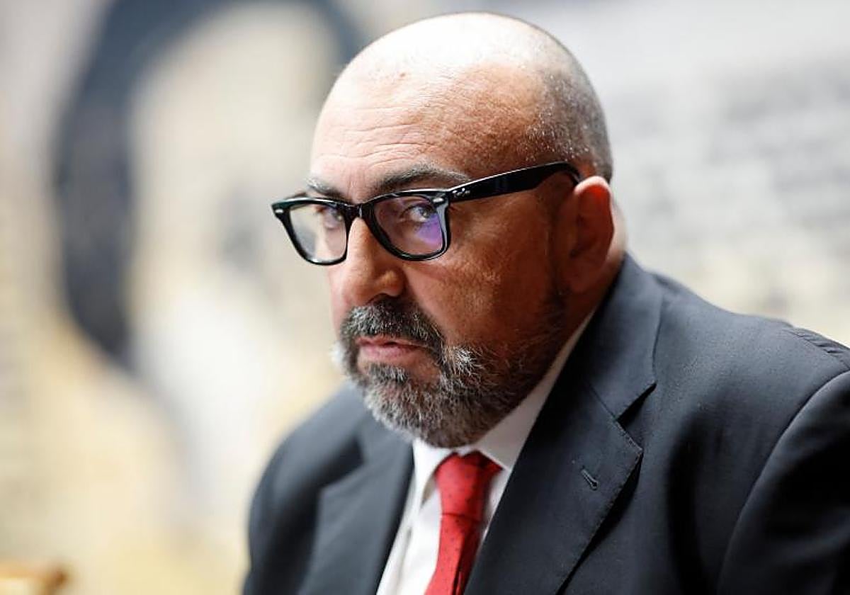 Koldo García durante su comparecencia en la comisión de las mascarillas en el Senado