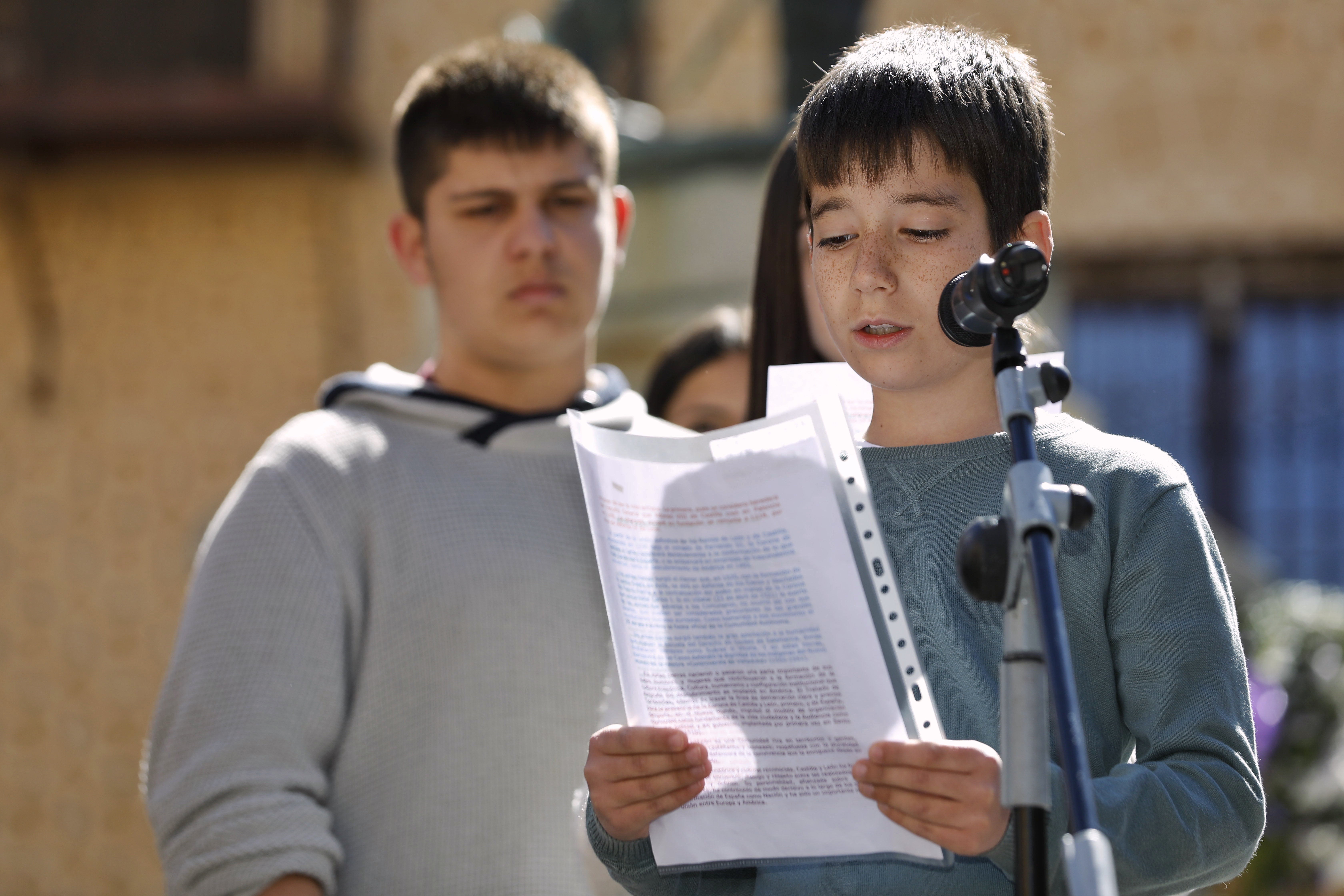 Lectura del Estatuto de Autonomía en Segovia