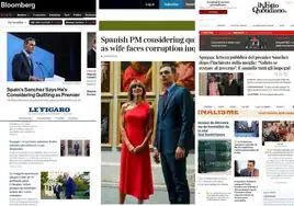 «Emotiva carta» y «tormenta judicial»: así recogen los medios internacionales el mensaje de Sánchez