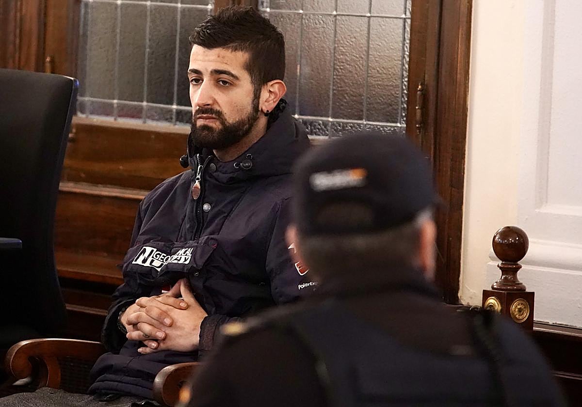 El condenado durante el juicio en la Audiencia Provincial de León