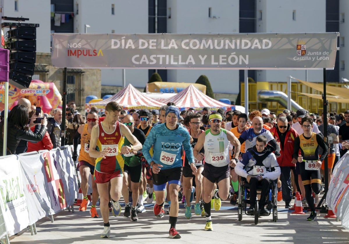 Carrera en Salamanca, una de las actividades organizadas el 23 de abril por la Junta con motivo del Día de Castilla y León