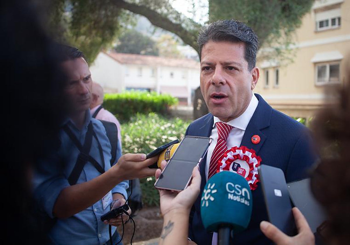 Fabian Picardo atiende a los medios en una imagen de archivo