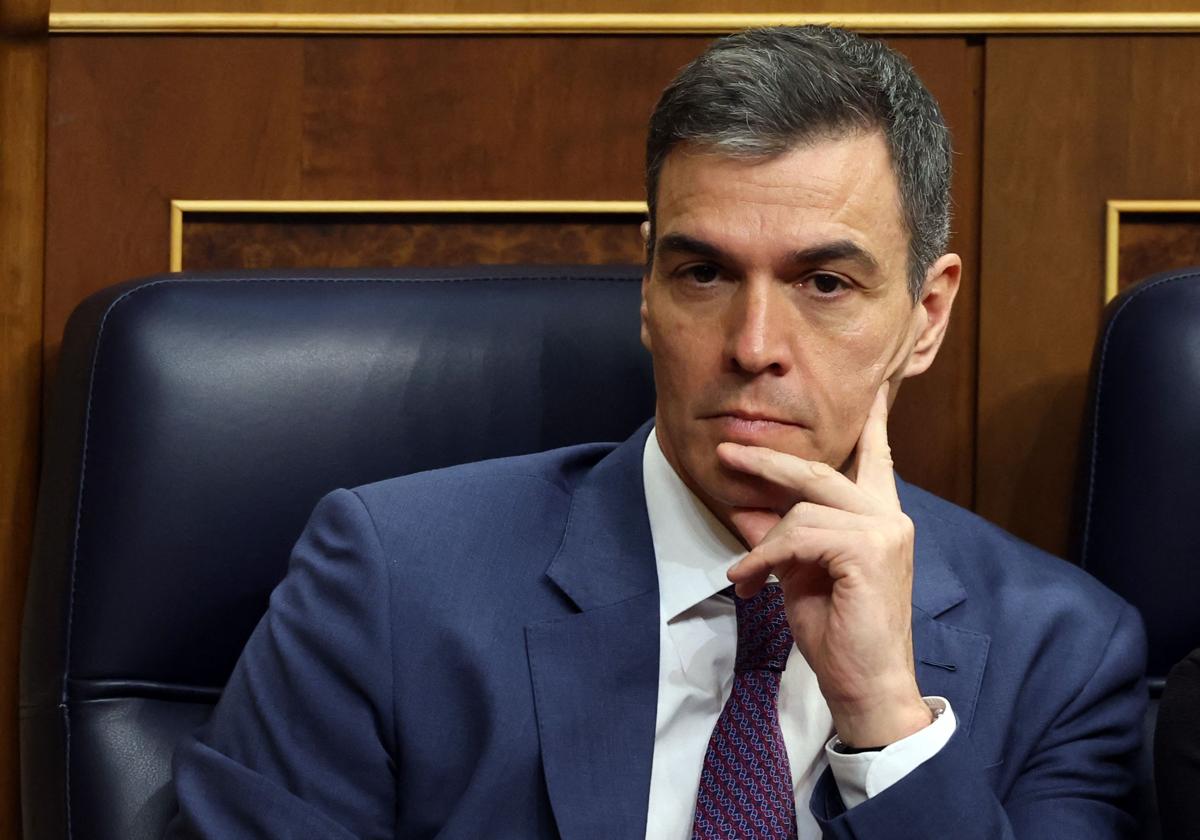 Pedro Sánchez, en el Congreso