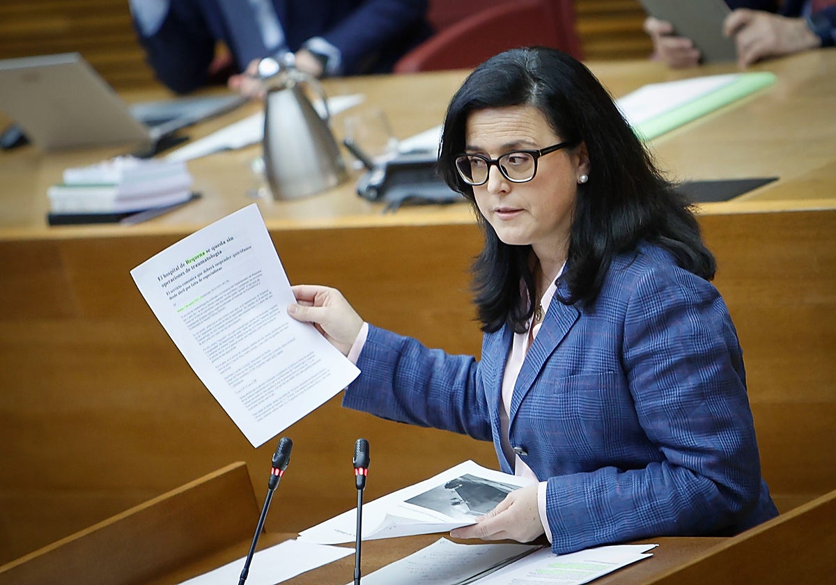 La portavoz de Sanidad del Partido Popular en las Cortes Valencianas, Nieves Martínez