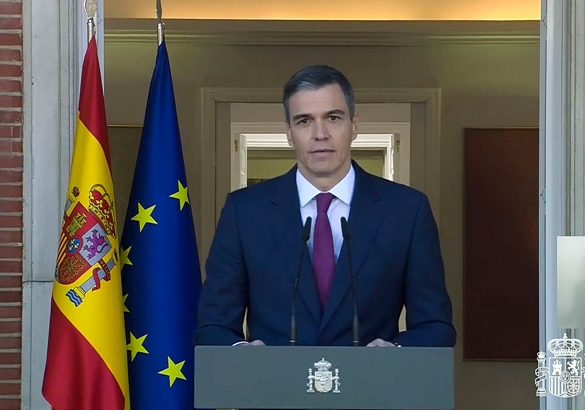 El presidente Pedro Sánchez