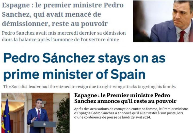 La noticia en 'Le Figaro', 'Politico' y 'Le Matin'